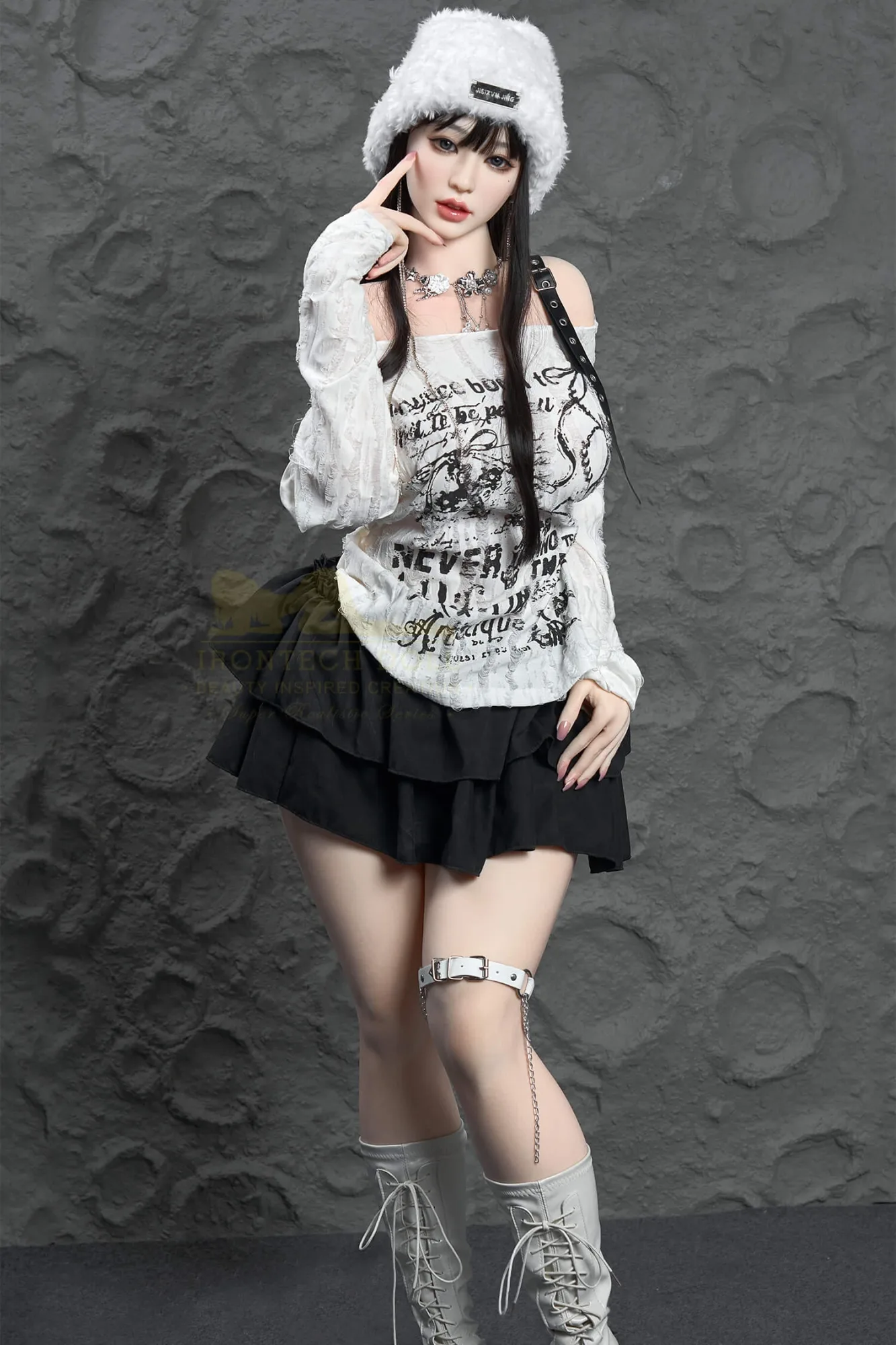 Real Sex Doll Black-haired Annika 5ft 5' (165 cm)/ F-Cup - Irontech Doll view 2