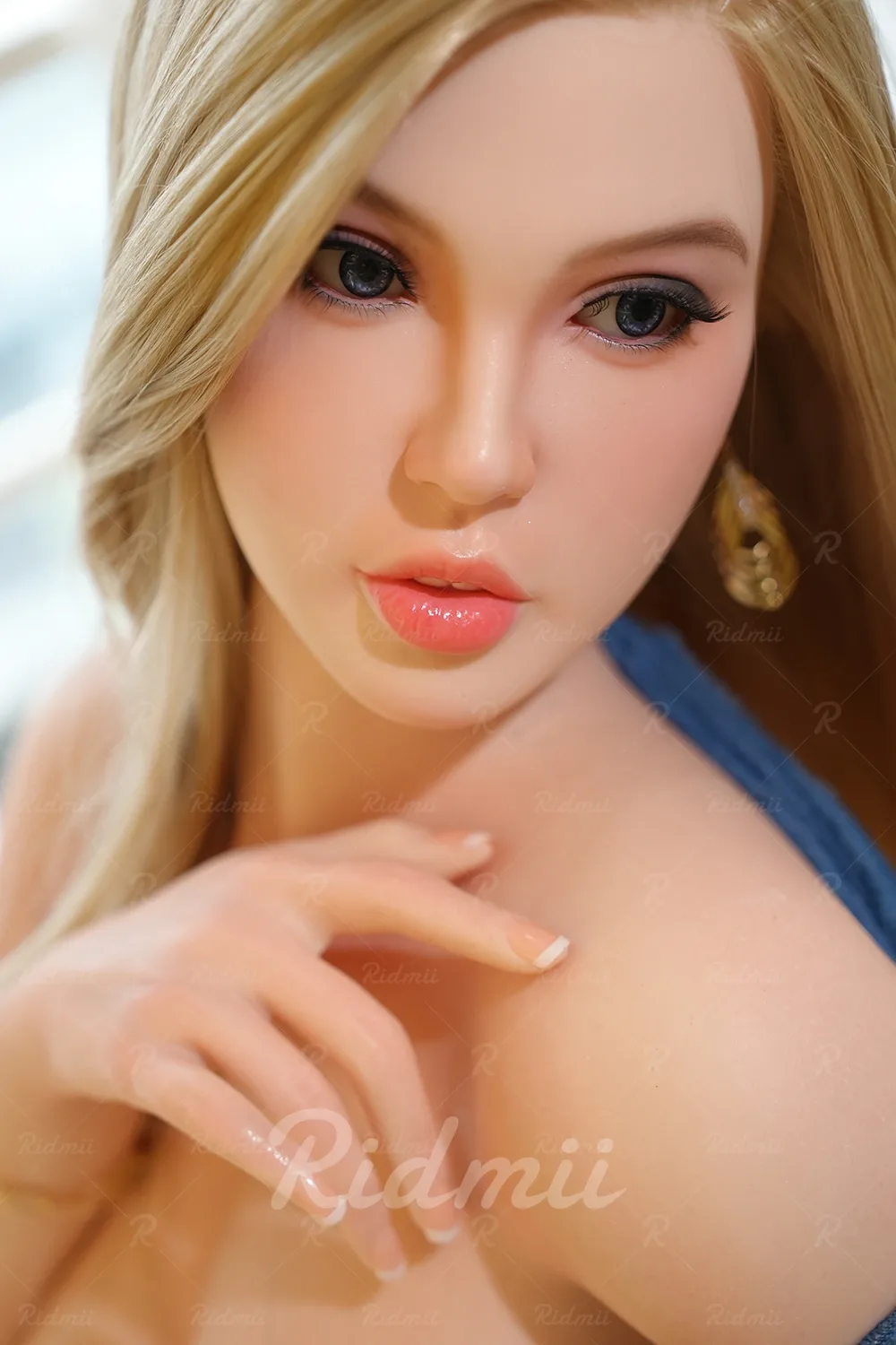 Realistic Sex Doll Blonde Viviane 5ft 5' (166 cm)/ E-Cup - Ridmii view 5