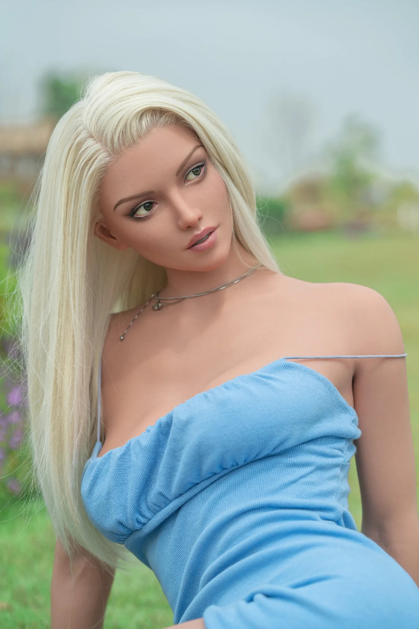 Silicone Doll Blonde Claudine 5ft 6' (170 cm)/ C-Cup - Zelex view 3