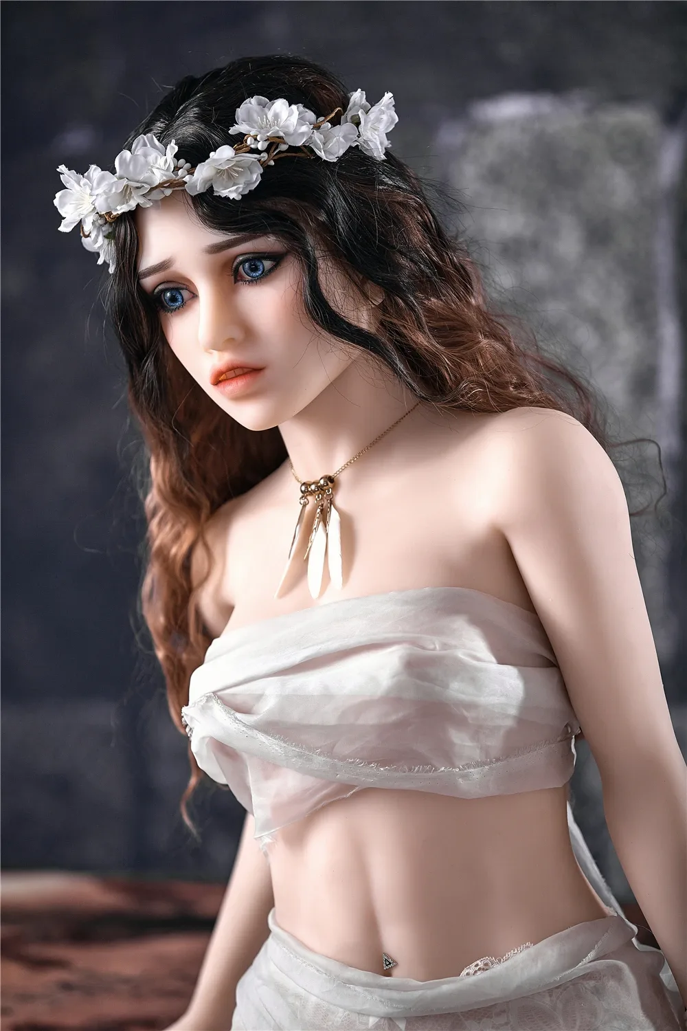 Real Sex Doll Brunette Vika 4ft 11' (150 cm)/ A-Cup - Irontech Doll view 2
