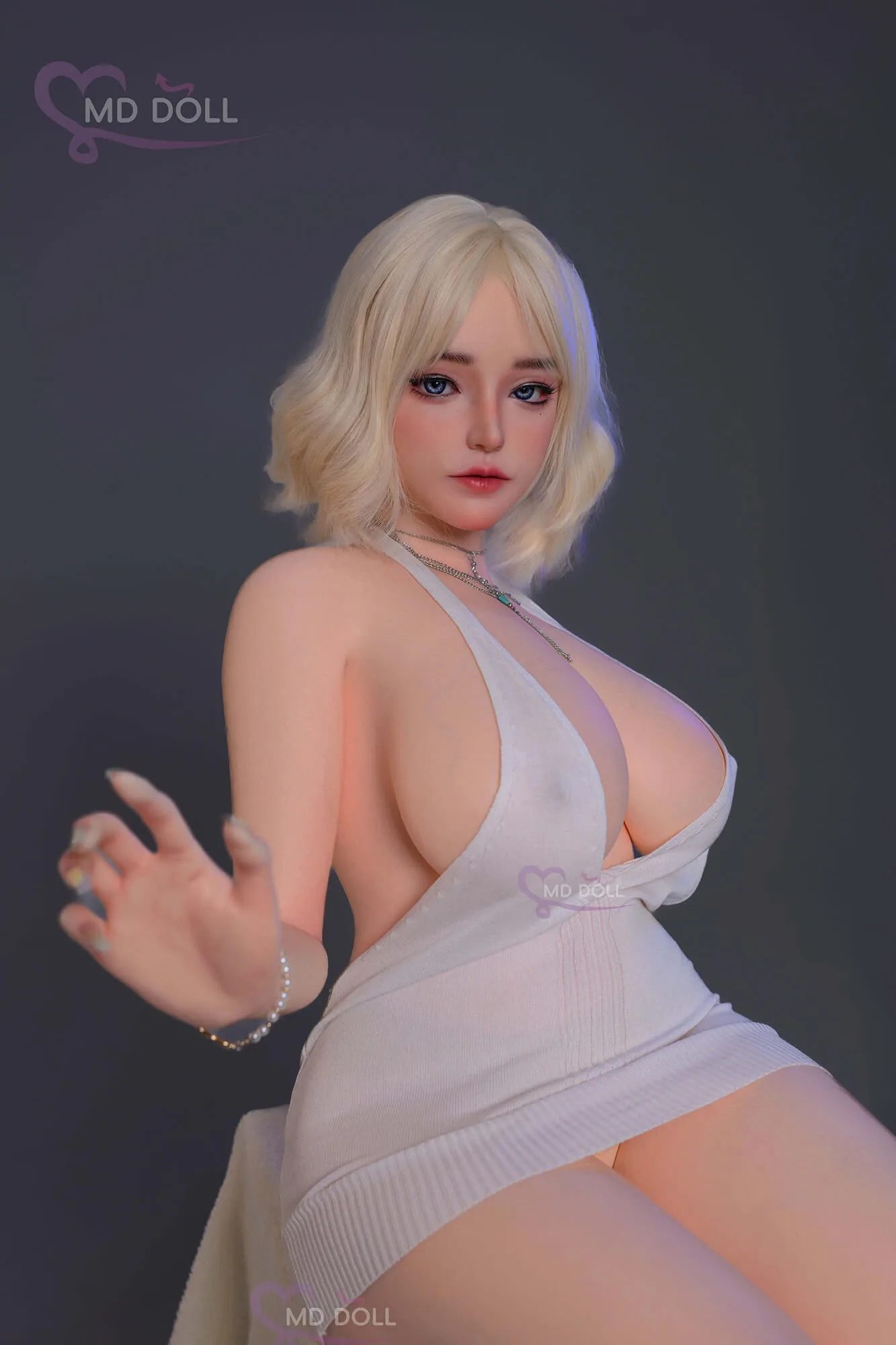 Real Sex Doll Blonde Mary 5ft 4' (162 cm)/ H-Cup - MD DOLL view 3
