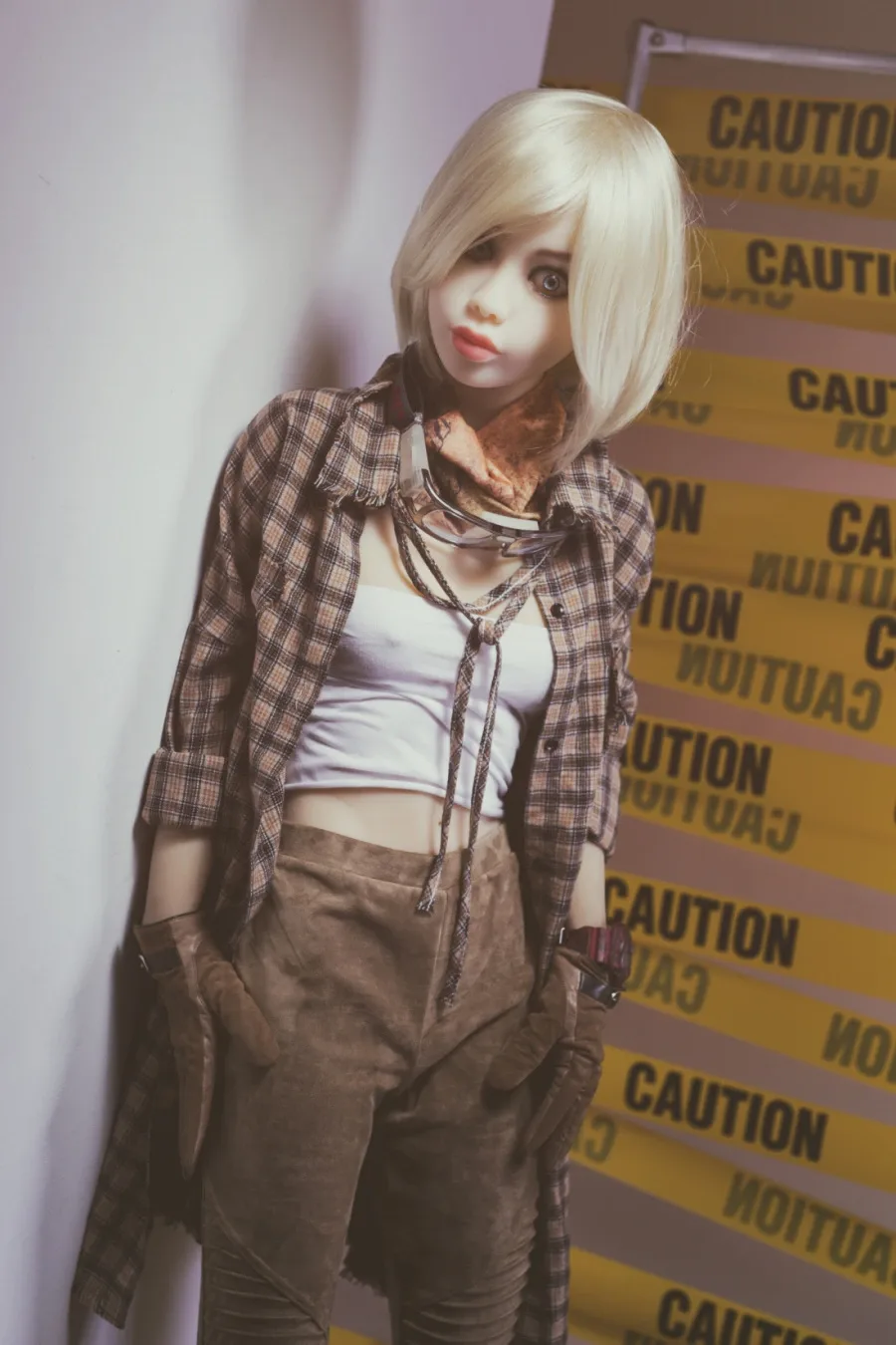 Real Sex Doll Blonde Madison 5ft 6' (168 cm)/ A-Cup - WM doll view 2
