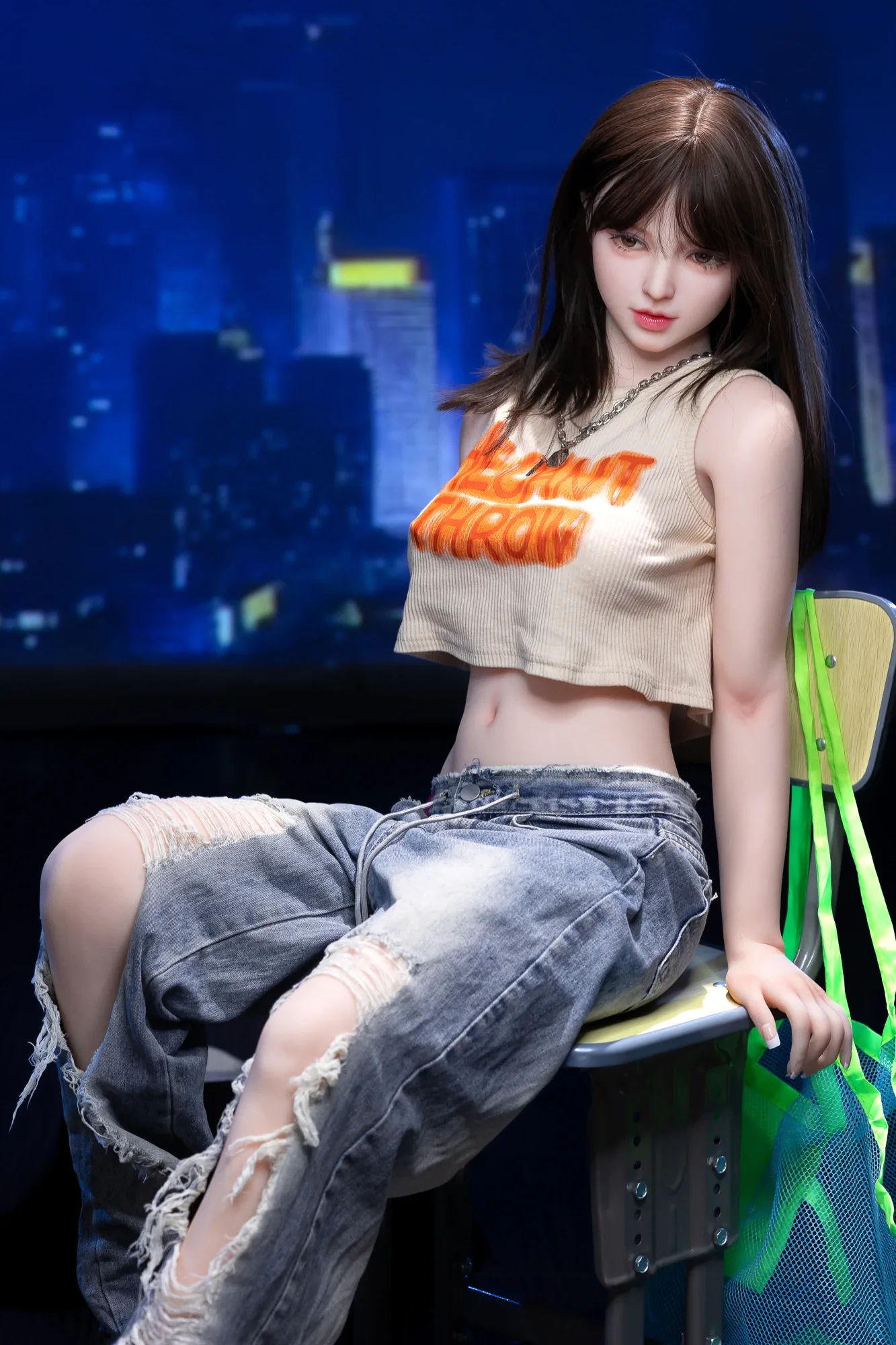 Real Sex Doll Asian Girl Smiley 5ft 1' (157 cm)/ D-Cup - AIBEI Doll view 5