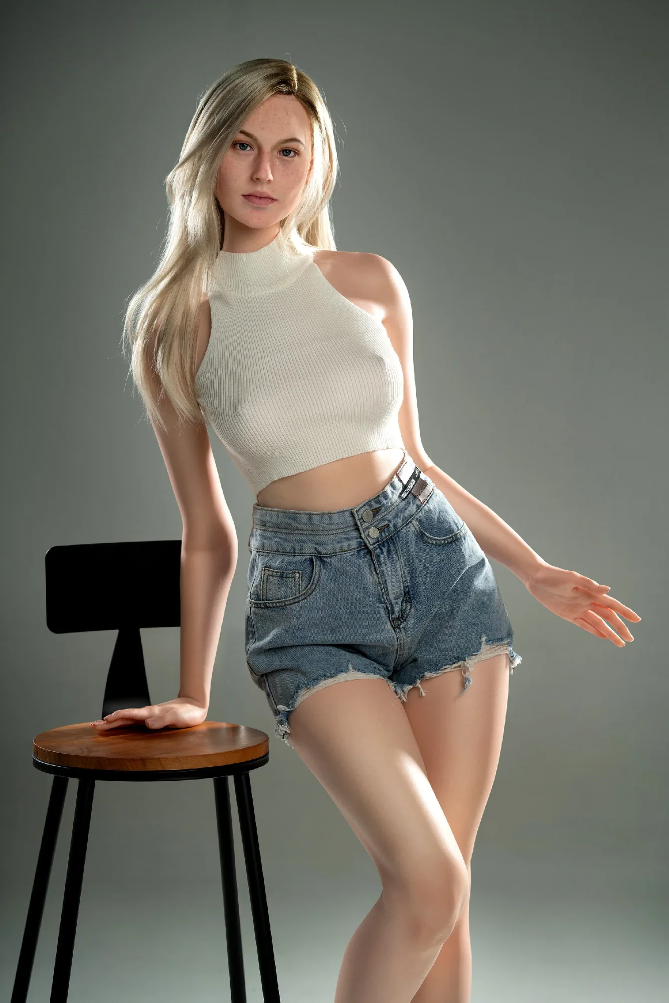 Silicone Sex Doll Blonde Dalman 5ft 9' (175 cm)/ E-Cup - Zelex view 1
