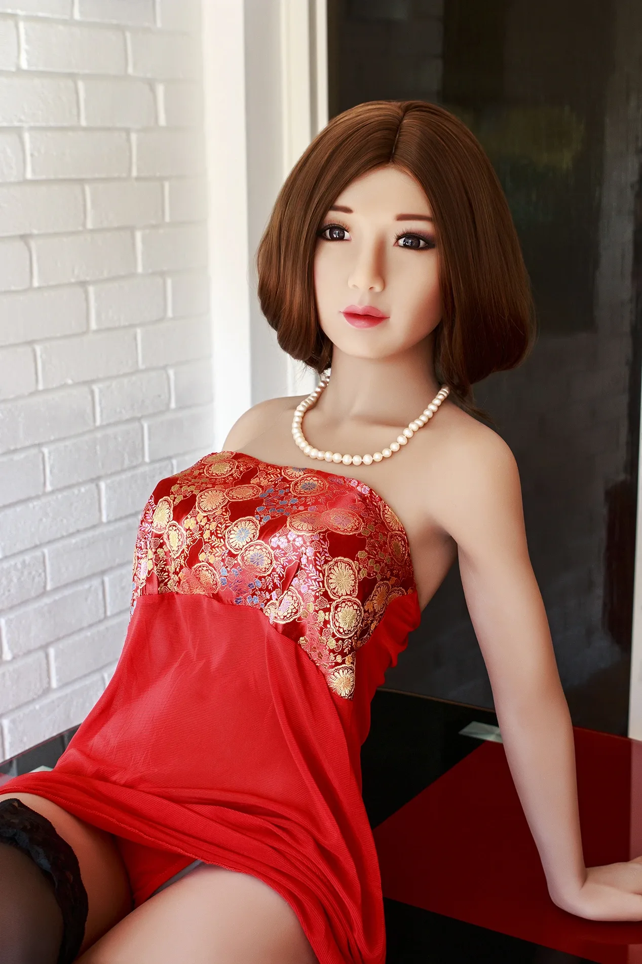 Real Sex Doll Brunette Nimue 4ft 10' (148 cm)/ E-Cup - SMdoll view 5